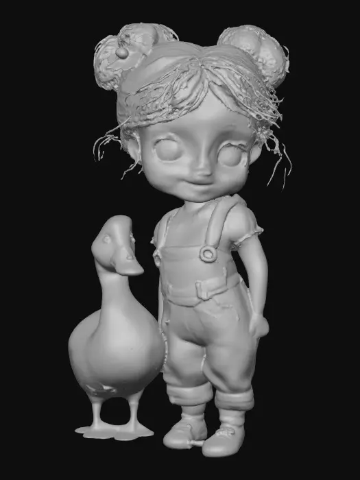 3D model for Daisy and the Duck