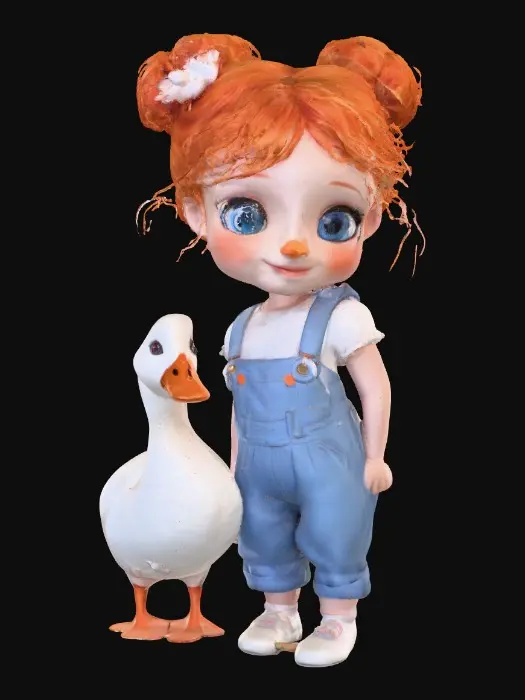 3D model for Daisy and the Duck