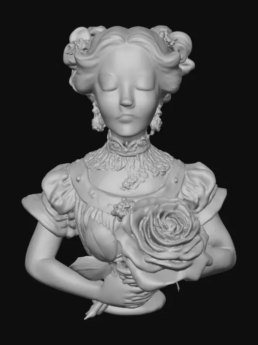 3D model for Porcelain Rose Maiden