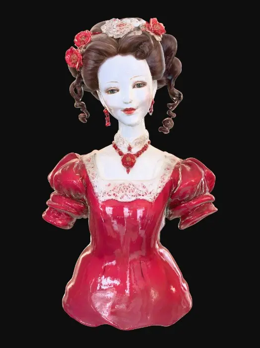 3D model for Crimson Porcelain Geisha