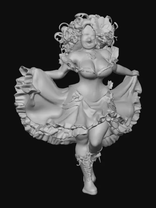 3D model for Moonlit Teal Dancer