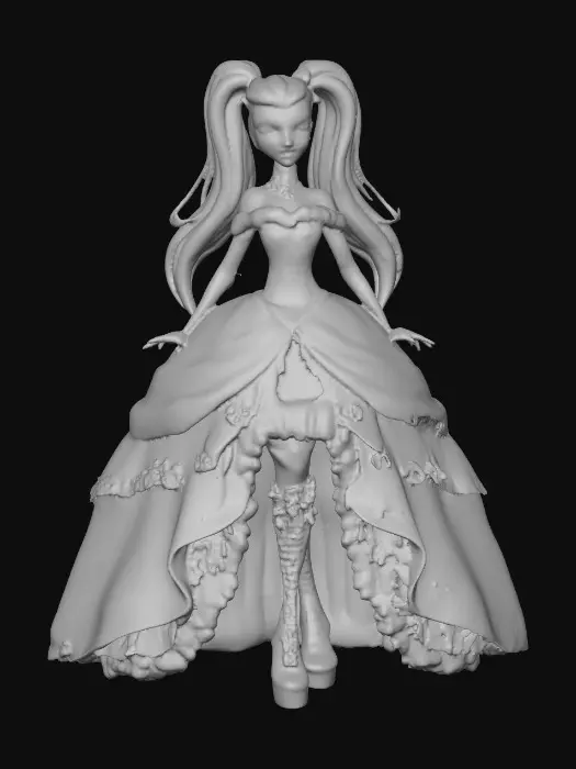 3D model for Pink Velvet Countess