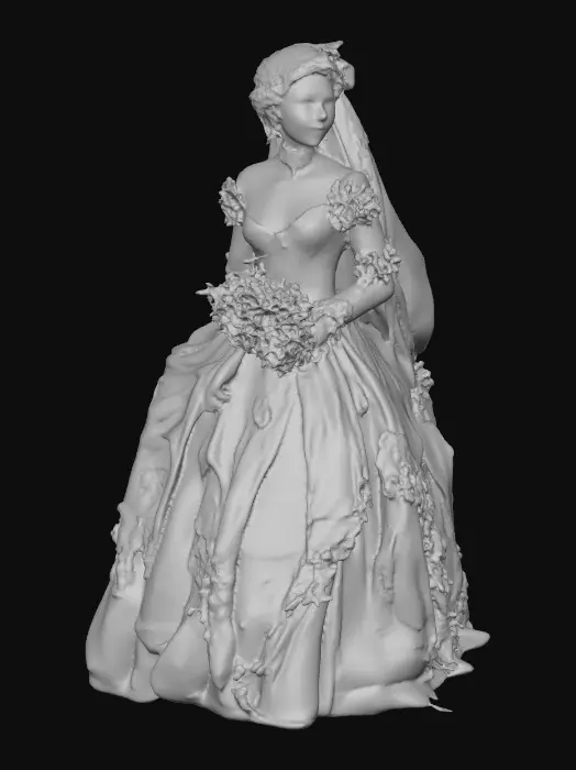 3D model for Blush Lace Bride