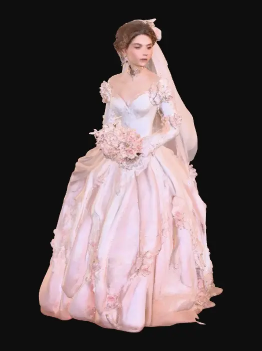 3D model for Blush Lace Bride