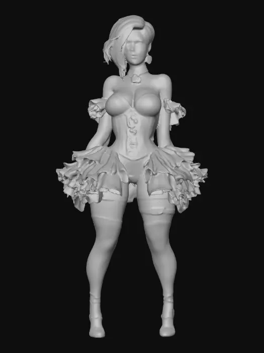 3D model for The Gilded Corset Queen