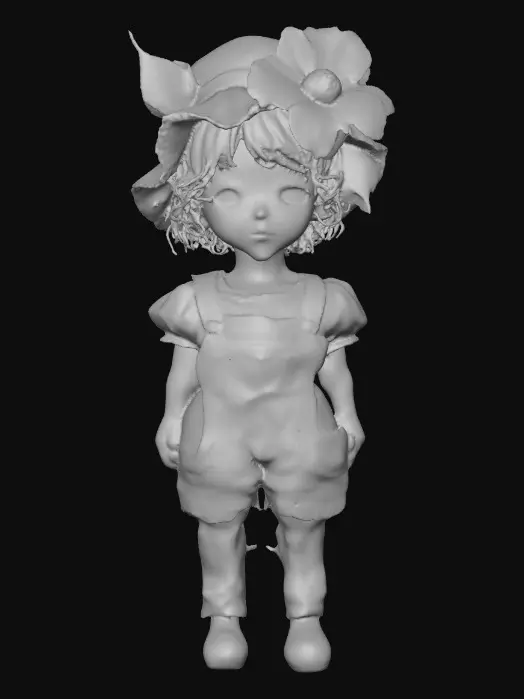 3D model for Sunflower Hat Portrait