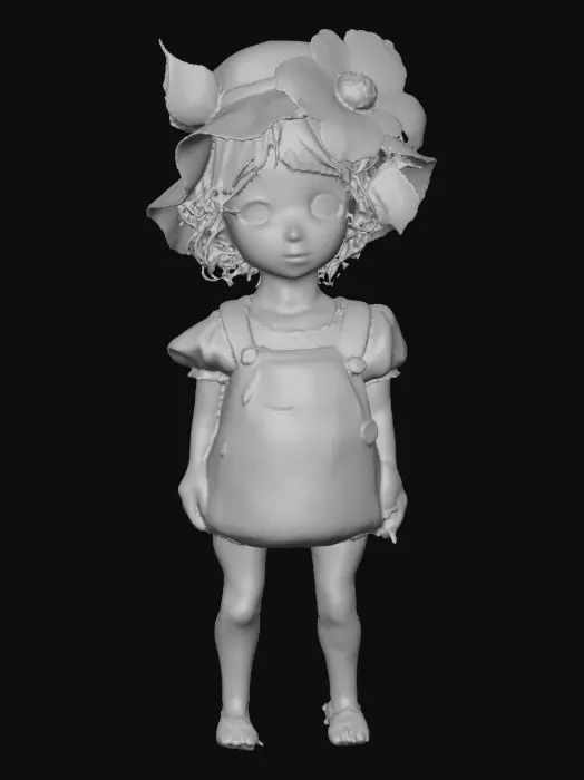 3D model for Sunflower Hat Portrait