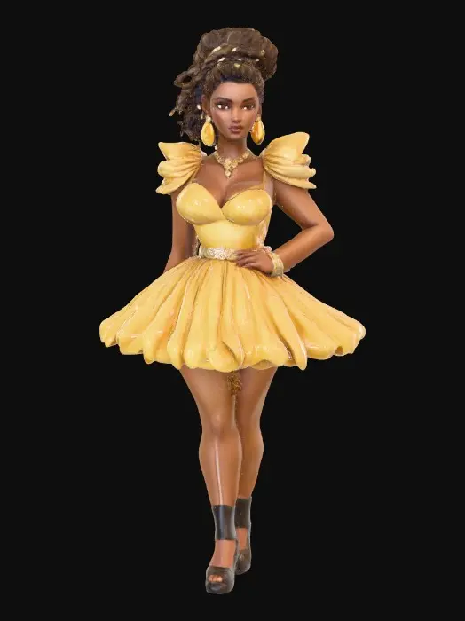 3D model for Gilded Goddess