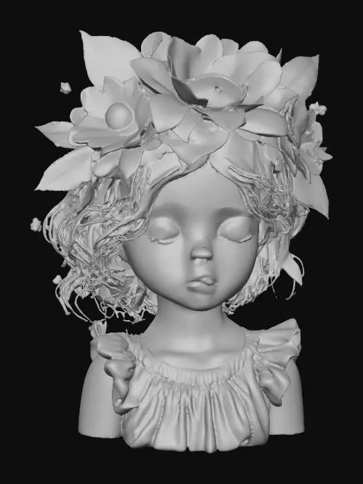 3D model for Dreaming in a Flower Crown Magnolias