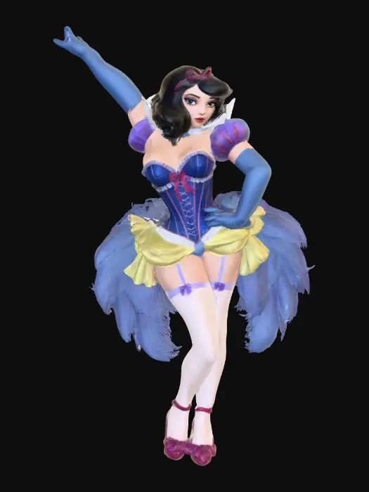 3D model for Snow White Burlesque Fantasy