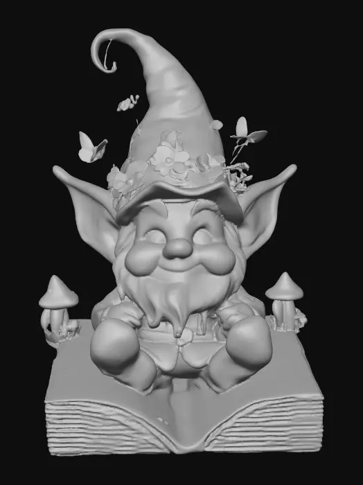 3D model for Flower Crowned Forest Gnome