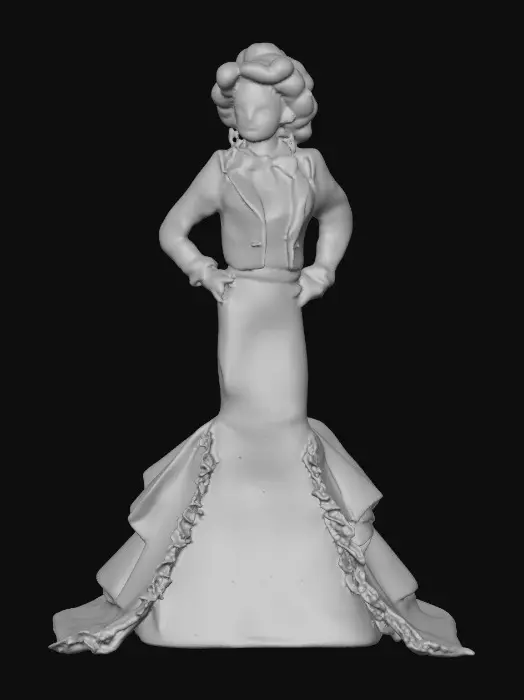 3D model for Calavera Couture Mariachi Doll