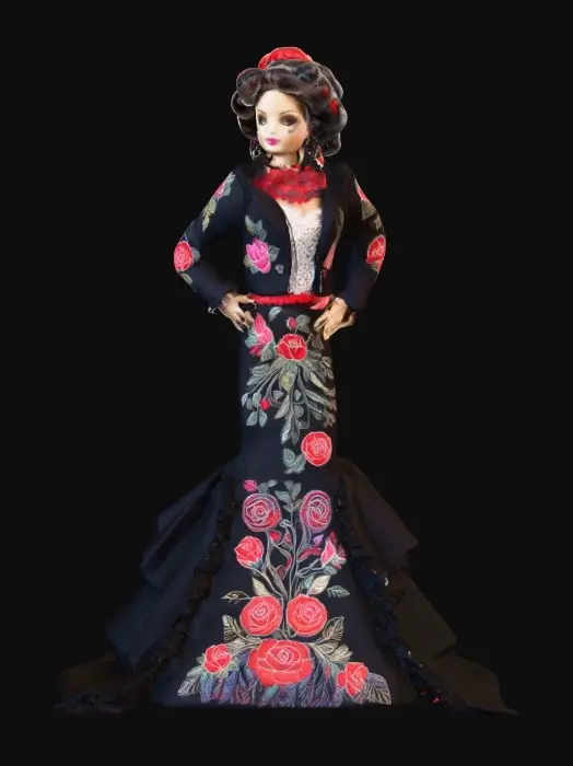 3D model for Calavera Couture Mariachi Doll