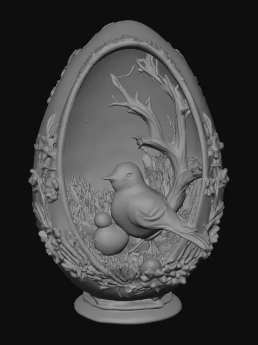 3D model for Birds in an Easter Egg, #EasterEgg2026#