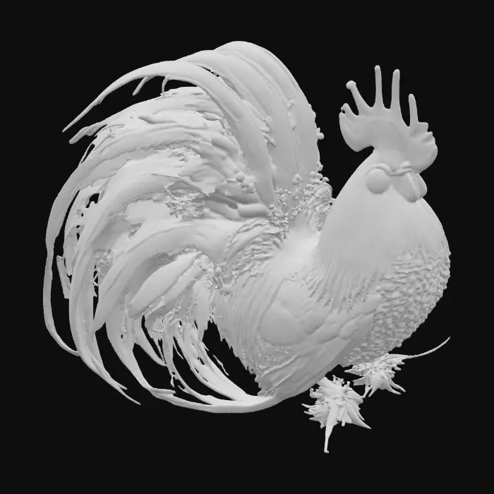 3D model for Majestic Rooster