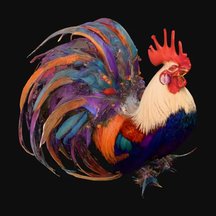 3D model for Majestic Rooster