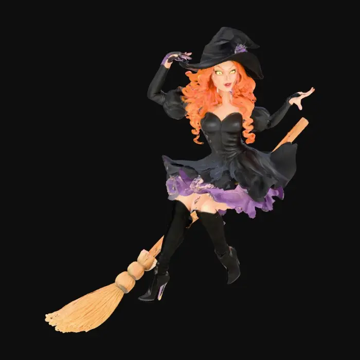 3D model for Witch on a Broomstick