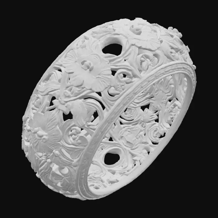 3D model for Golden Blossom Ring