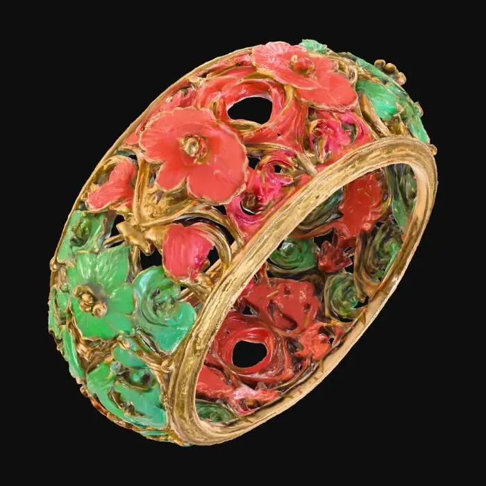 3D model for Golden Blossom Ring