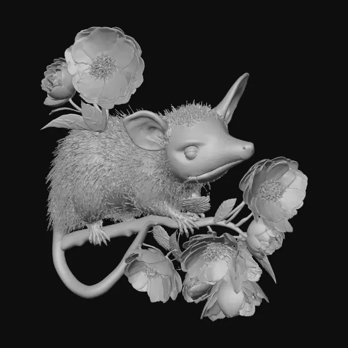 3D model for Possum Blossom