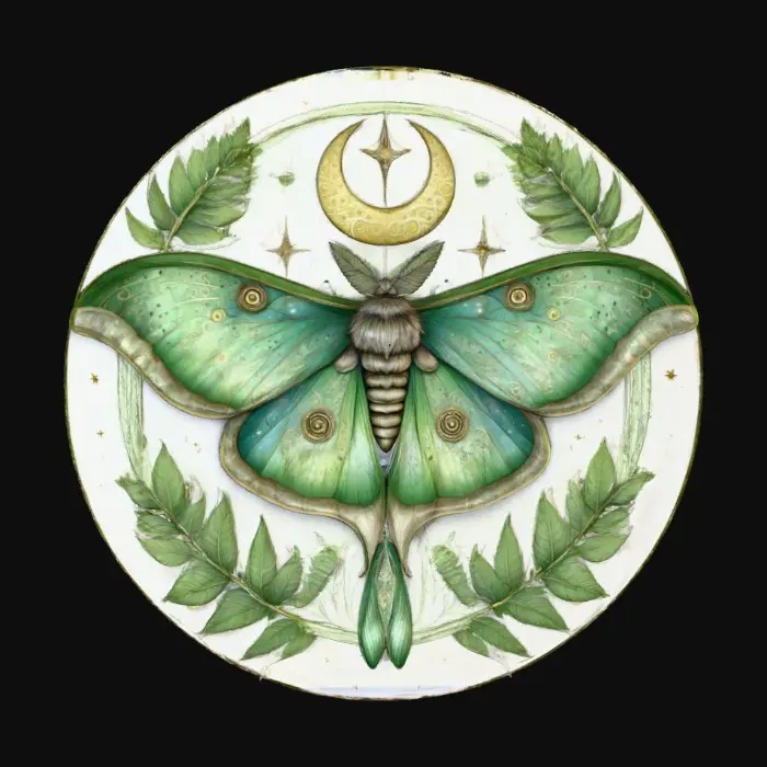 3D model for Celestial Luna Moth