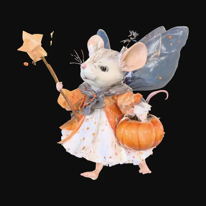 3D model for Fairy , #Halloween2025#, Mouse Pumpkin Adventure trick or treating