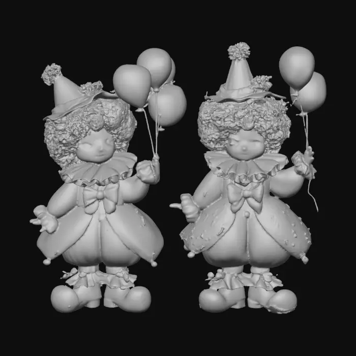 3D model for Colorful Clown Duo