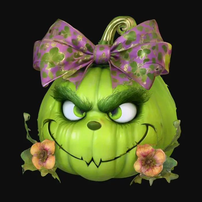 3D model for Grinchy Pumpkin Delight, #Halloween2025#