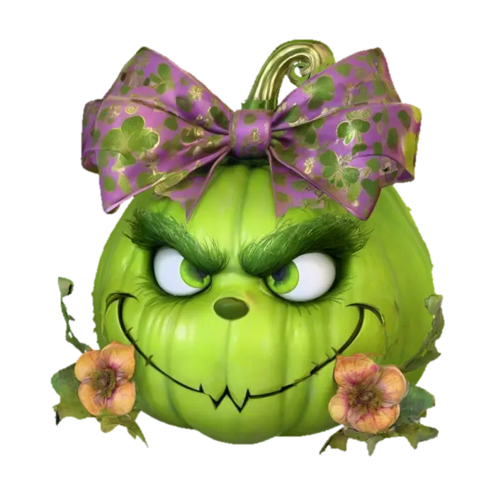 Modello 3D Grinchy Pumpkin Delight, #Halloween2025# - Grinch, generato dall’IA