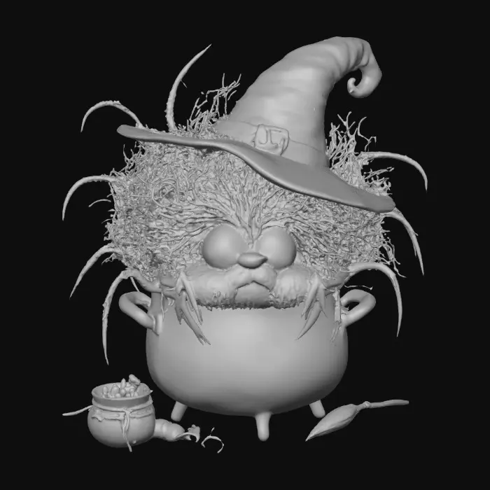 3D model for Cauldron Crawler, #Halloween2025#