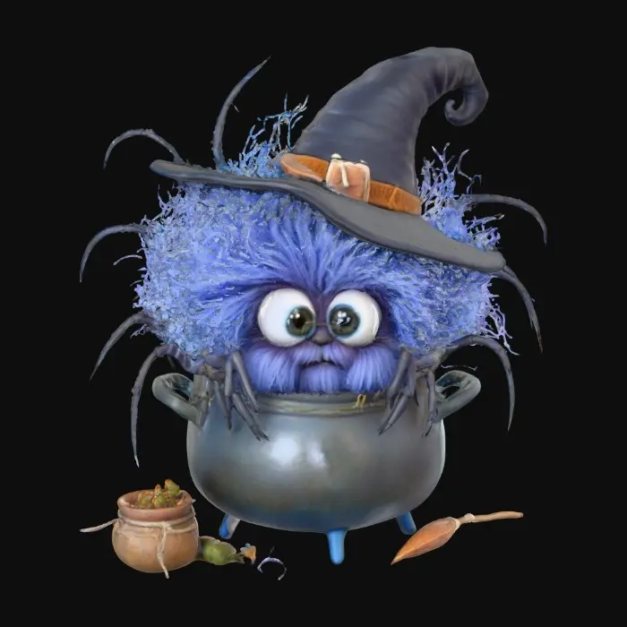 3D model for Cauldron Crawler, #Halloween2025#