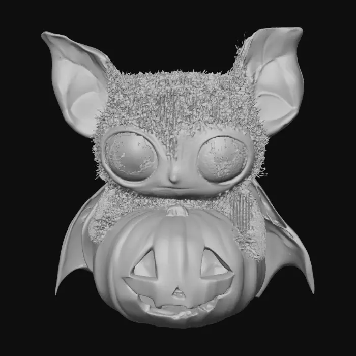 3D model for Pumpkin Bat Cuddle, #Halloween2025#
