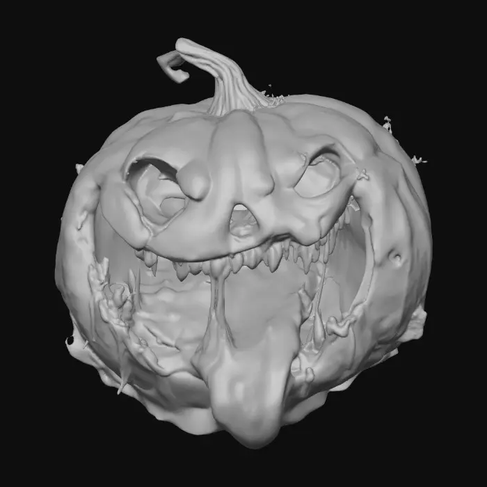3D model for Slime Oozing Pumpkin, #Halloween2025#