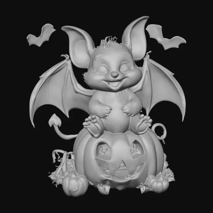 3D model for Batty Pumpkin Patch, #Halloween2025#