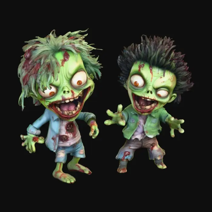 3D model for Zombie Buddies, #Halloween2025#
