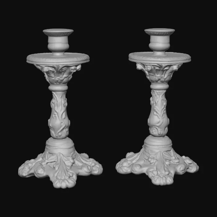 3D model for Short European stlyed candlestick bases , [without candles] #Thanksgiving#