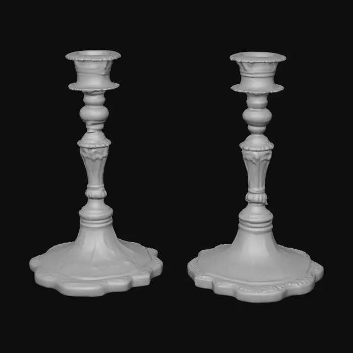 3D model for Short European stlyed candlestick bases , [without candles] #Thanksgiving#