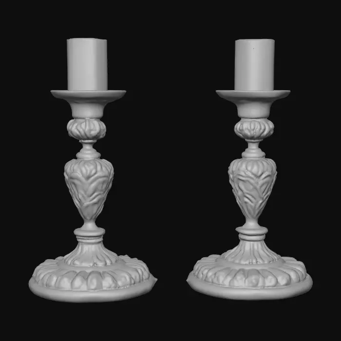 3D model for Short European stlyed candlestick bases , [without candles] #Thanksgiving#