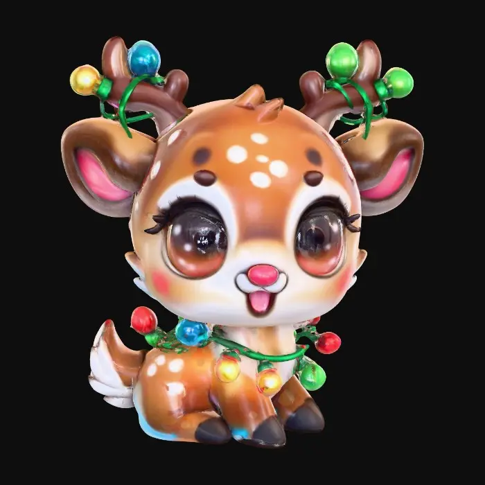 3D model for Festive Fawn, #Christmas2025#