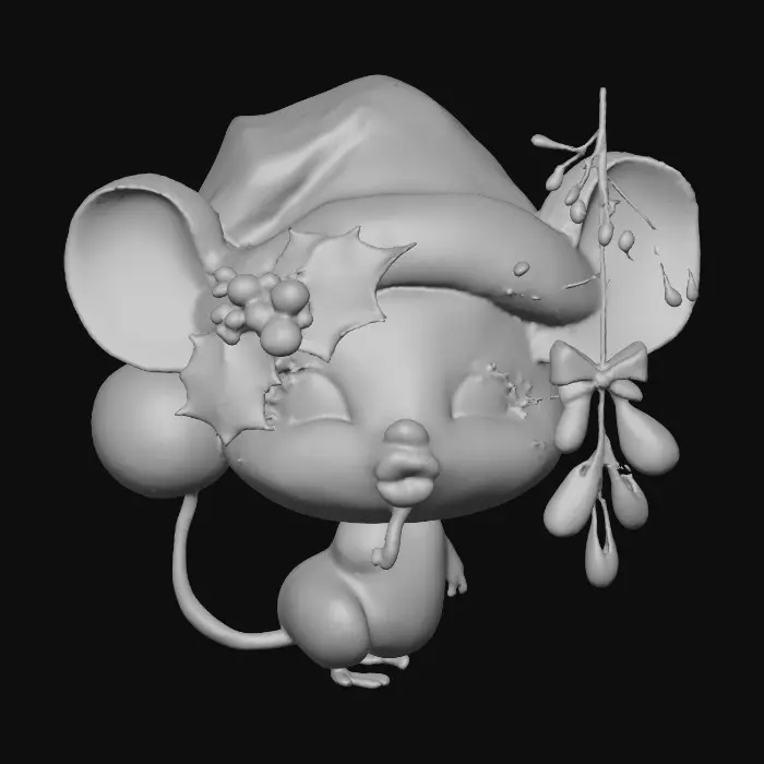 3D model for Festive Mouse Kiss, #Christmas2025#