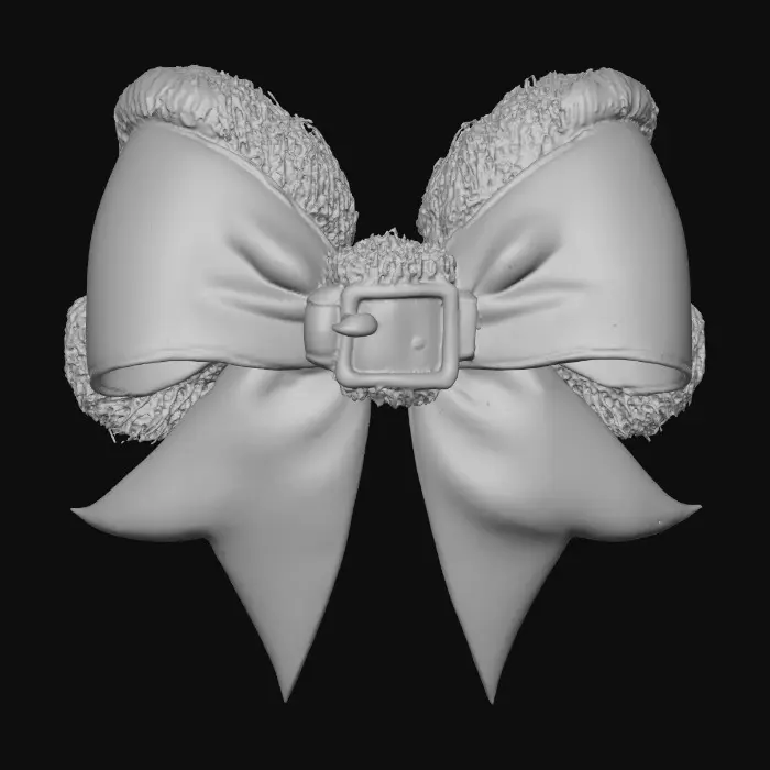 3D model for Festive Santa Bow, #Christmas2025#