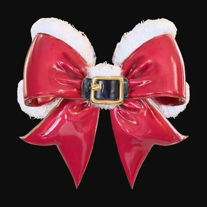 3D model for Festive Santa Bow, #Christmas2025#