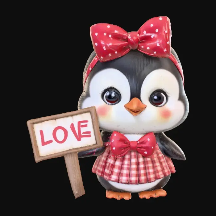 3D model for Penguin Love, #Christmas2025#
