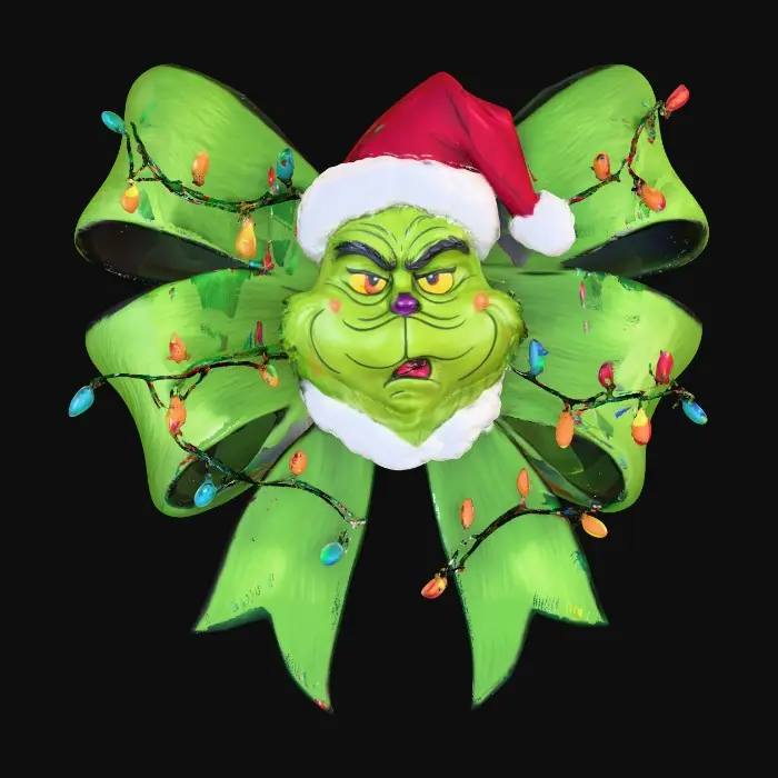3D model for Grinchmas Wreath, #Christmas2025#
