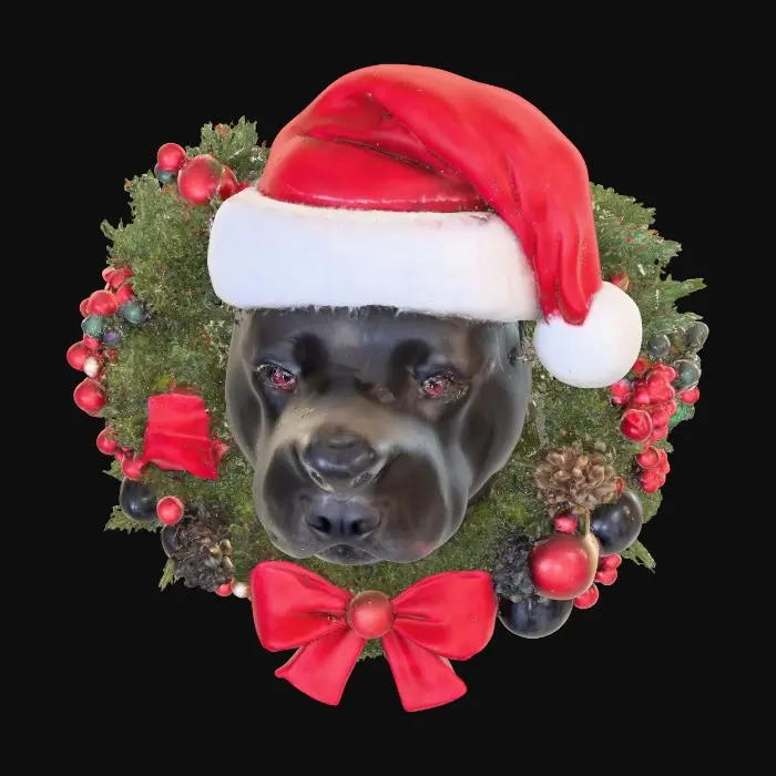 3D model for Holiday Pooch Wreath, #Christmas2025#