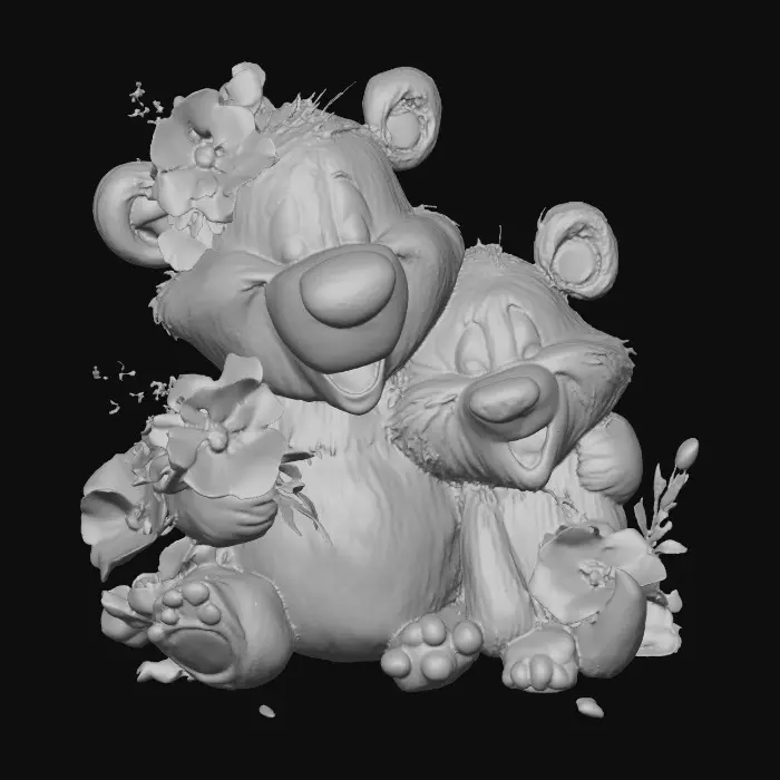 3D model for Bear Hugs Blossoms