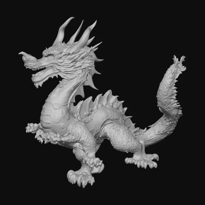 3D model for Majestic Guardian Dragon
