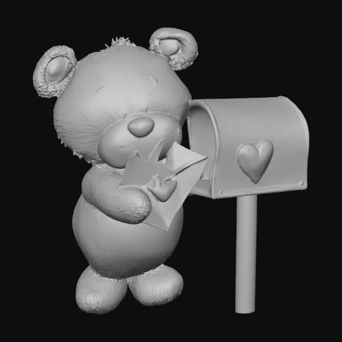 3D model for Love Letter Bear