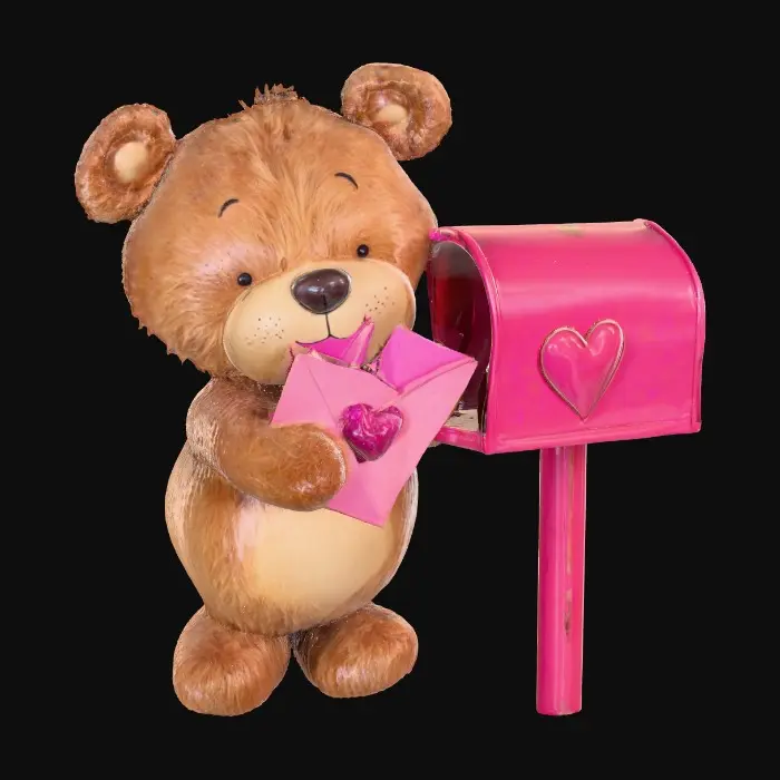 3D model for Love Letter Bear