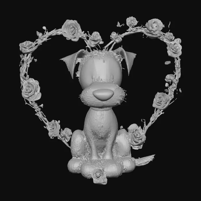 3D model for Puppy Love in Bloom